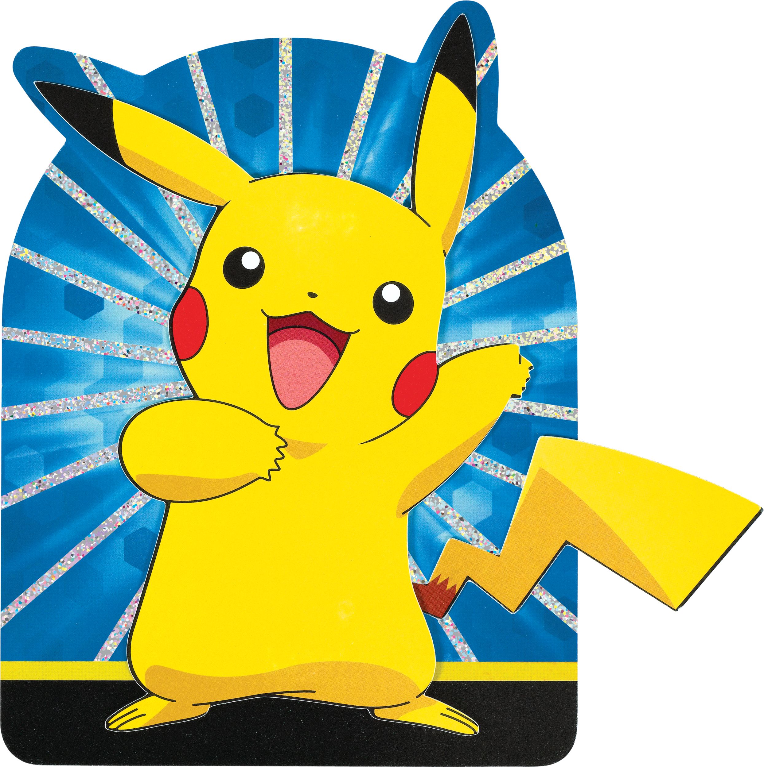 Pokemon Premium Pikachu Invitations, 8-pk Front_Flat