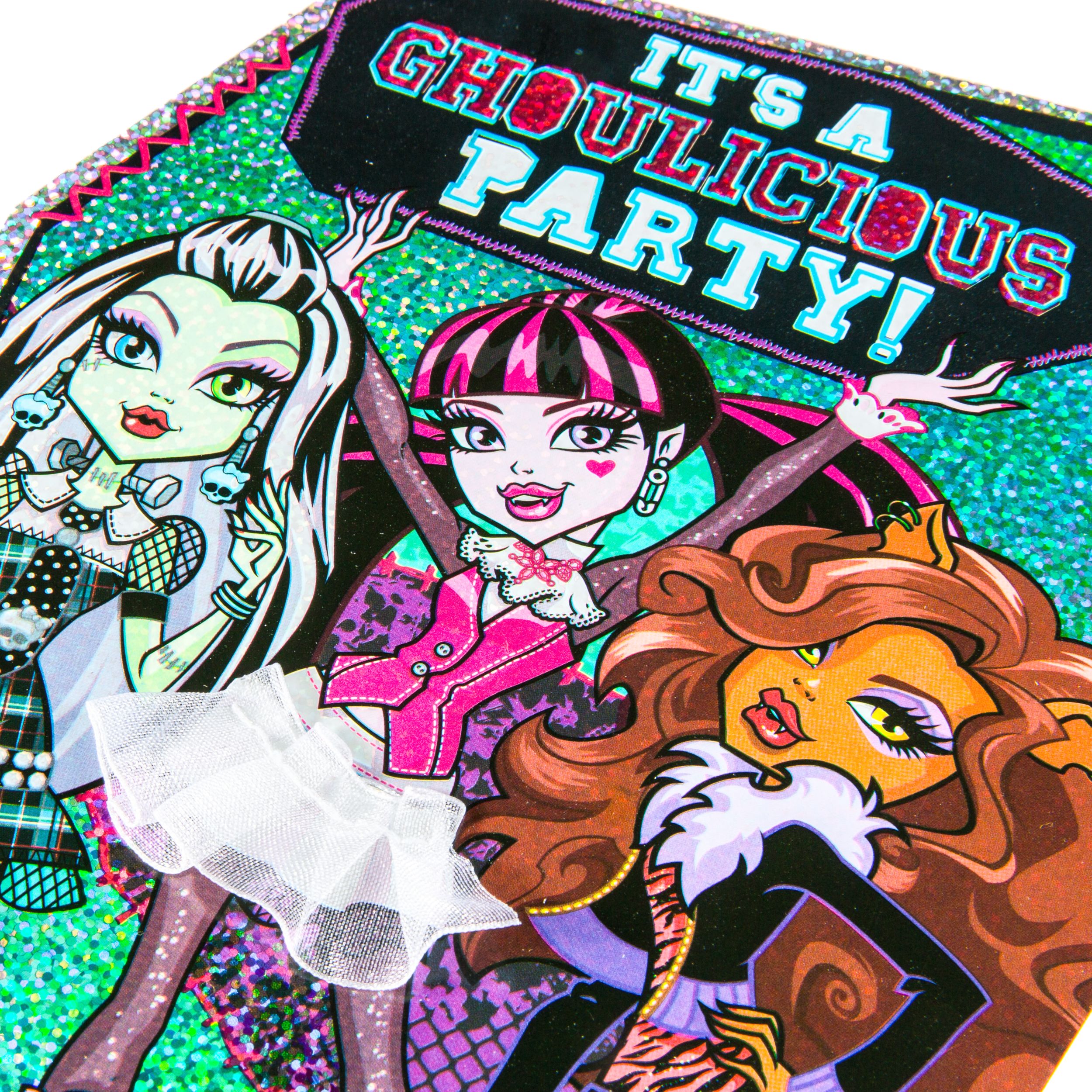 Invitations Monster High de luxe, prismatique, paq. 8 CloseUp