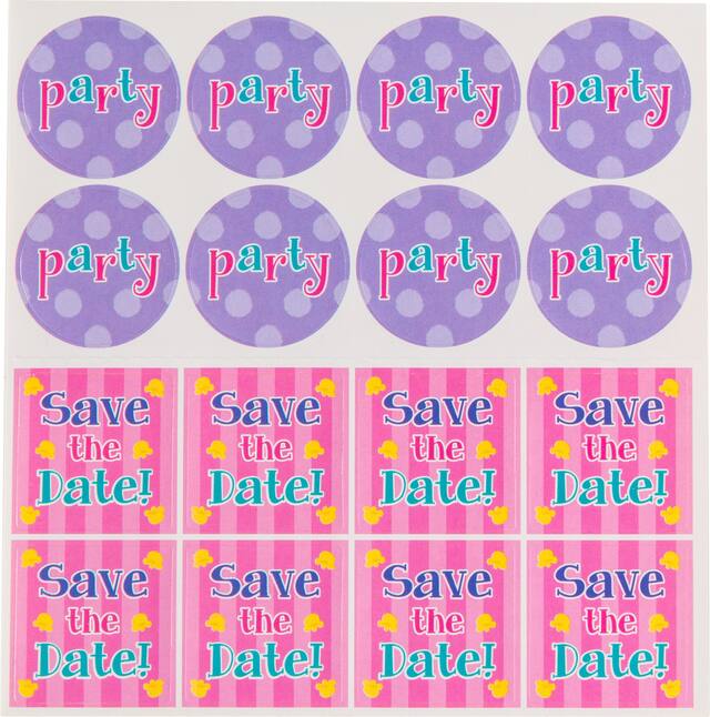 Premium Sliding Slumber Party Invitations, 8-pk Front_Flat