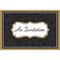 Invitations élégance, paq. 50 Front_Flat