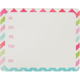 Invitations chevrons à l'aquarelle, paq. 20 Front_Flat