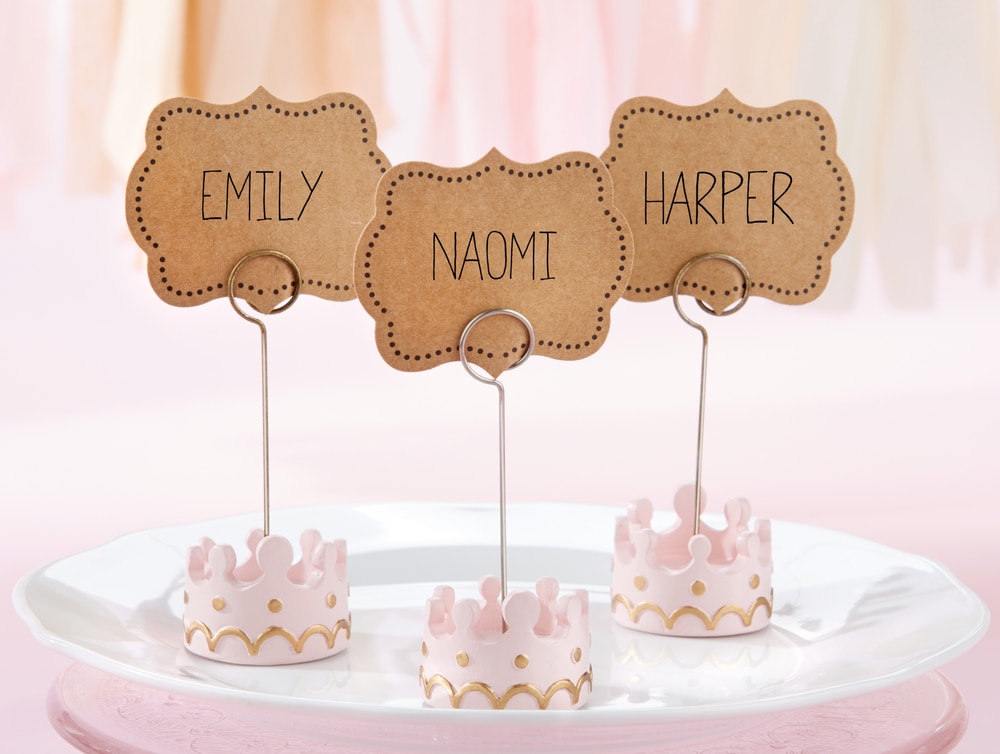 Elegant Princess Place Card Holders for Luxury Events