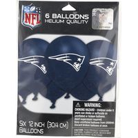 New England Patriots Balloons, 6-pk Front_Flat