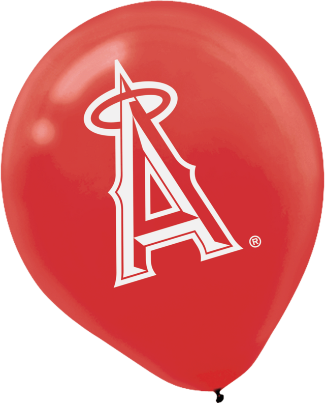 Los Angeles Angels Balloons, 6pk Party City