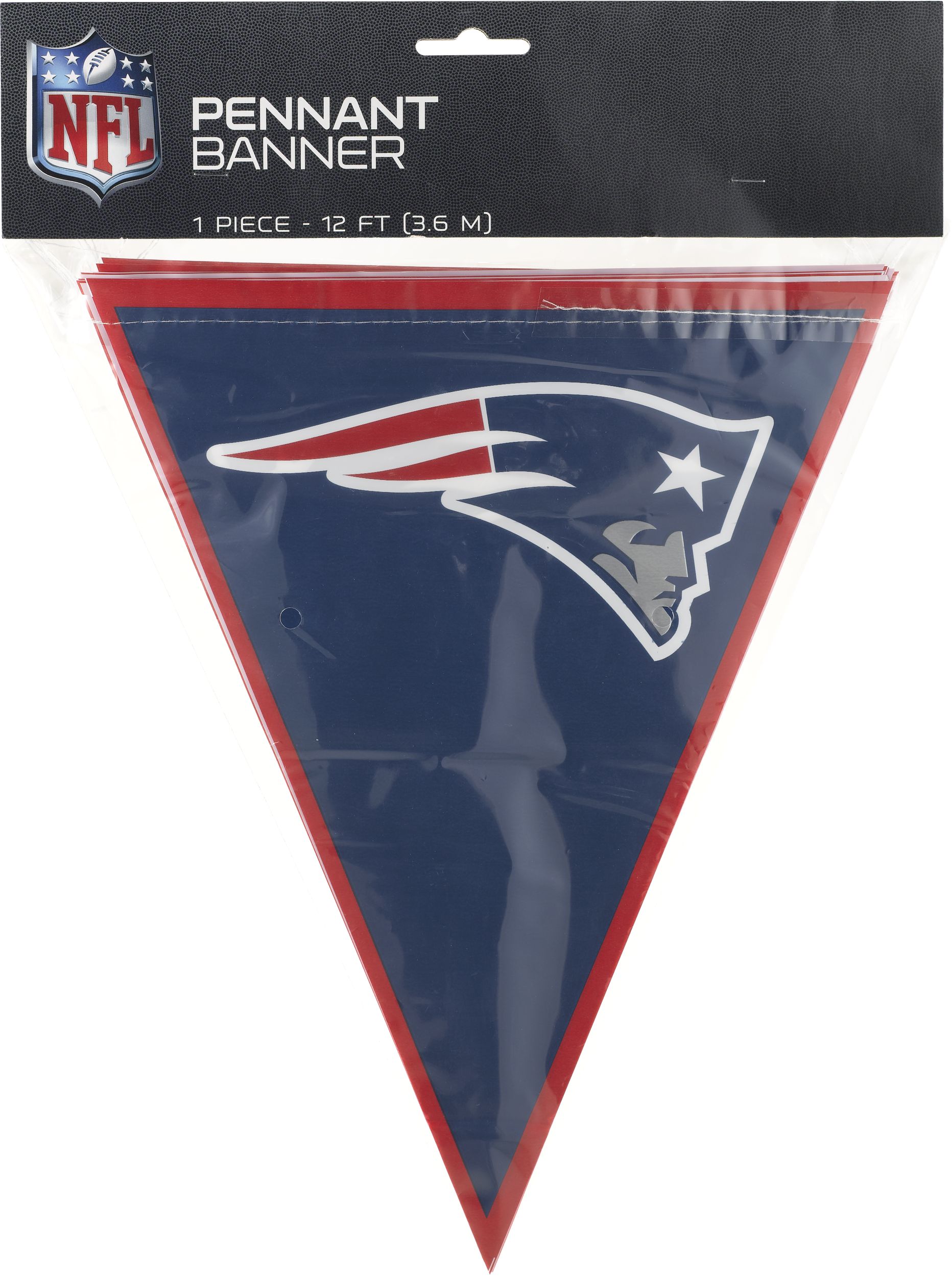 New England Patriots Pennant Banner Front_Flat