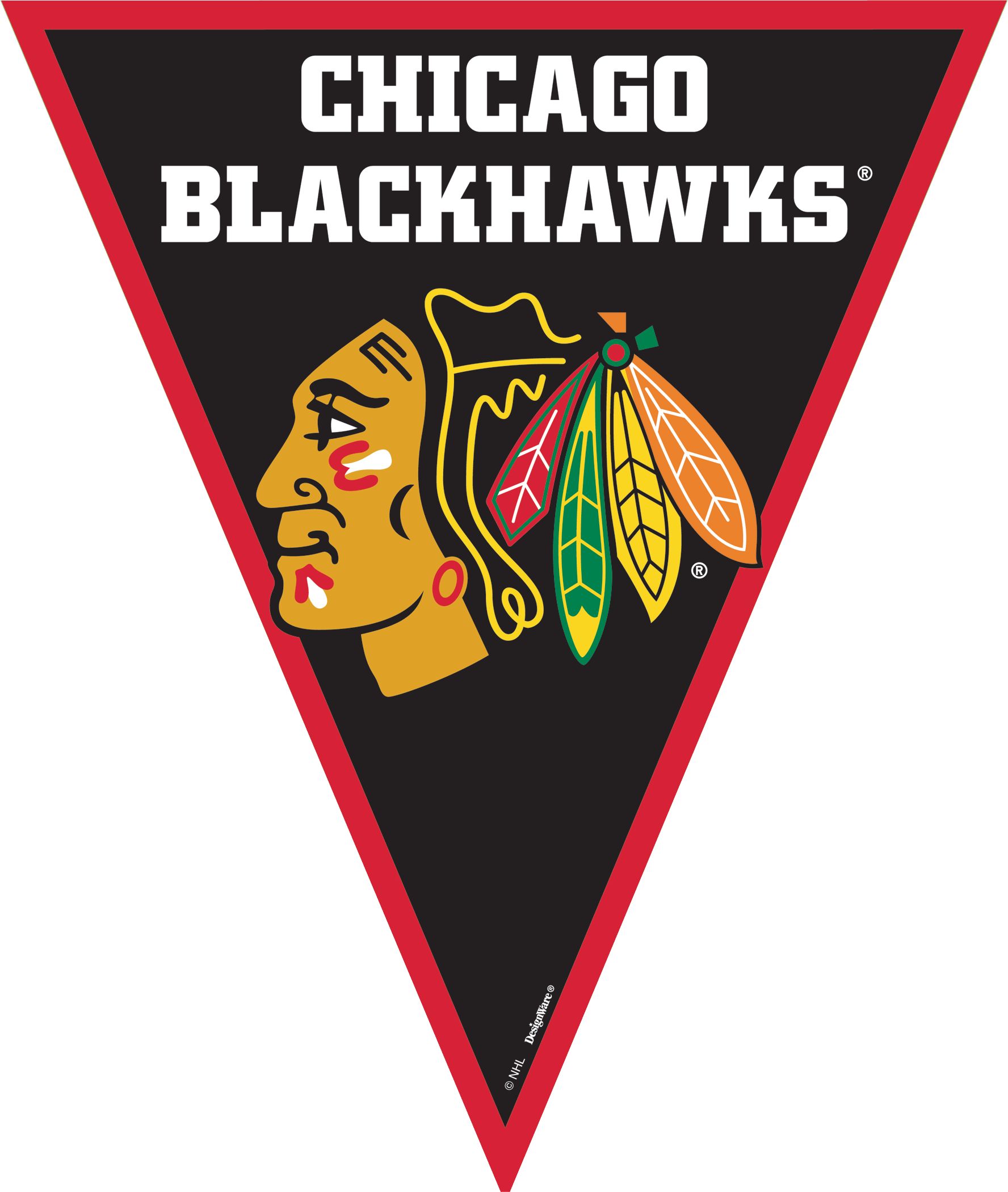 Banderole à fanions, Blackhawks de Chicago Front_Flat