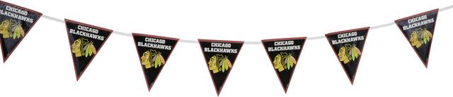 Chicago Blackhawks Pennant Banner Front_Flat