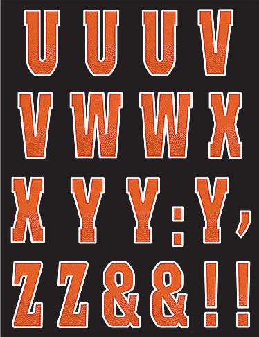 Giant Spalding Basketball Personalized Banner Kit Front_Flat