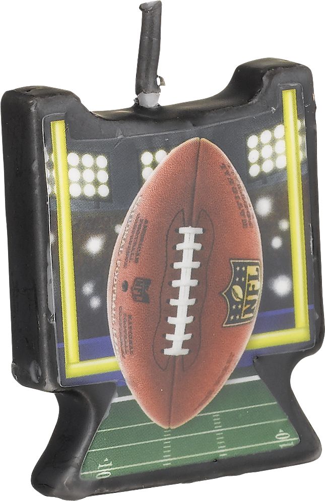 NFL Birthday Candles, 4-pk Front_Three_Fourths_Angled_Right