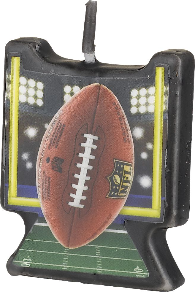 NFL Birthday Candles, 4-pk Front_Three_Fourths_Angled_Left