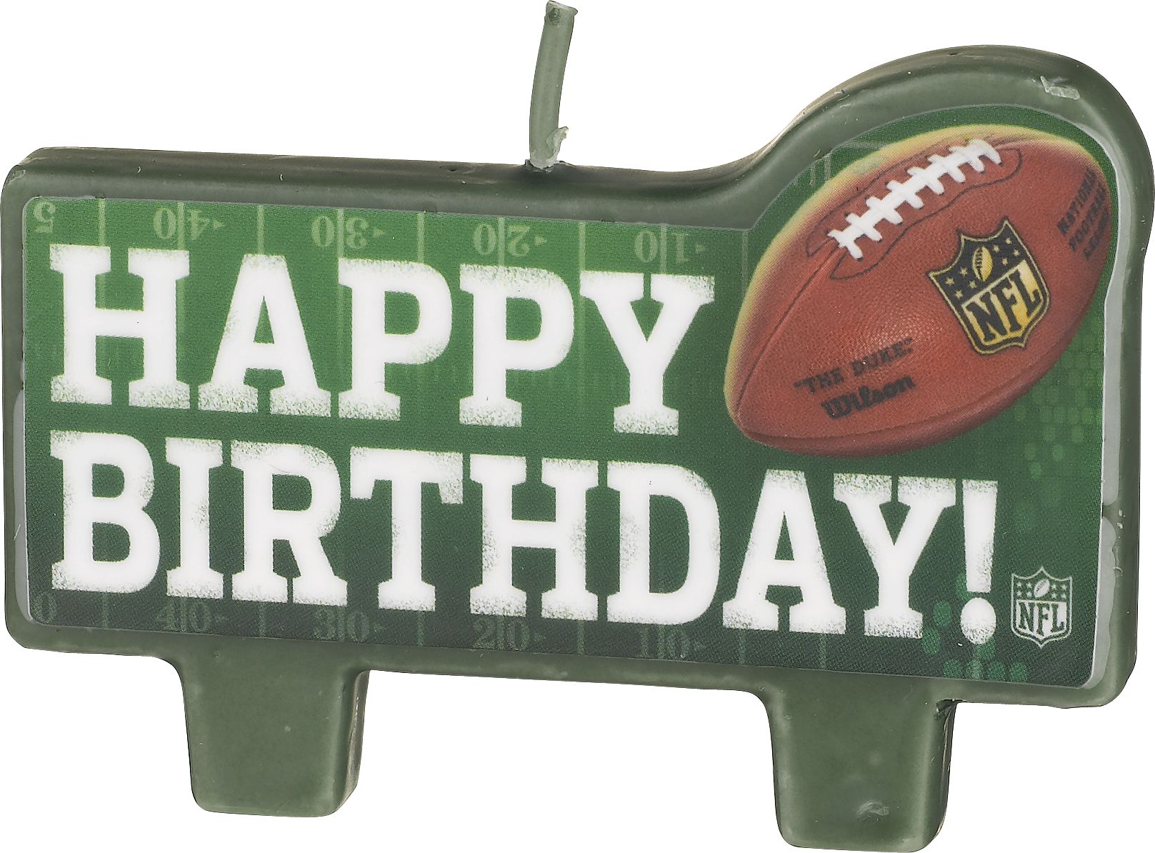 NFL Birthday Candles, 4-pk Front_Three_Fourths_Angled_Left