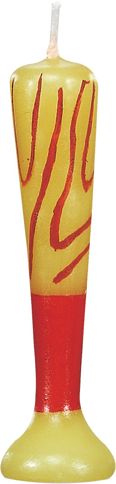 Major League Baseball MLB Rawlings "Happy Birthday" Wax Candle Set, Multi-Coloured, 4.5-in, 4-pk, for Sports Party Front_Elevated