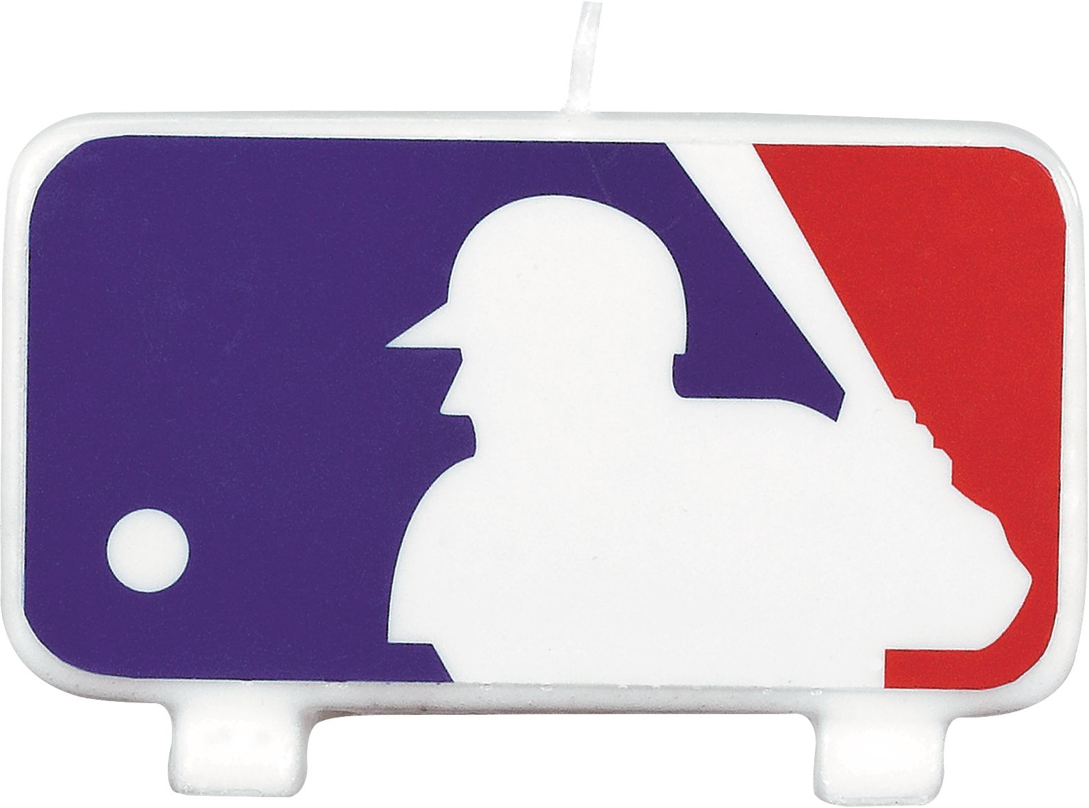 Major League Baseball MLB Rawlings "Happy Birthday" Wax Candle Set, Multi-Coloured, 4.5-in, 4-pk, for Sports Party Front_Flat