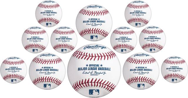 Rawlings Baseball Cutouts, 12-ct Front_Flat