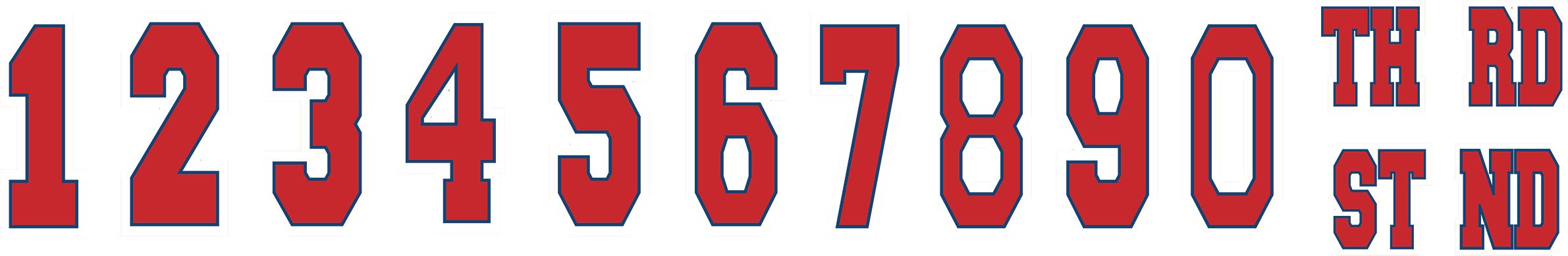 Major League Baseball MLB Rawlings "Happy Birthday" DIY Customizable Hanging Garland Banner Decoration, White/Red/Blue, 12.75-in, for Sports Party Overhead_Flat