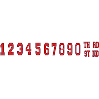 Major League Baseball MLB Rawlings "Happy Birthday" DIY Customizable Hanging Garland Banner Decoration, White/Red/Blue, 12.75-in, for Sports Party