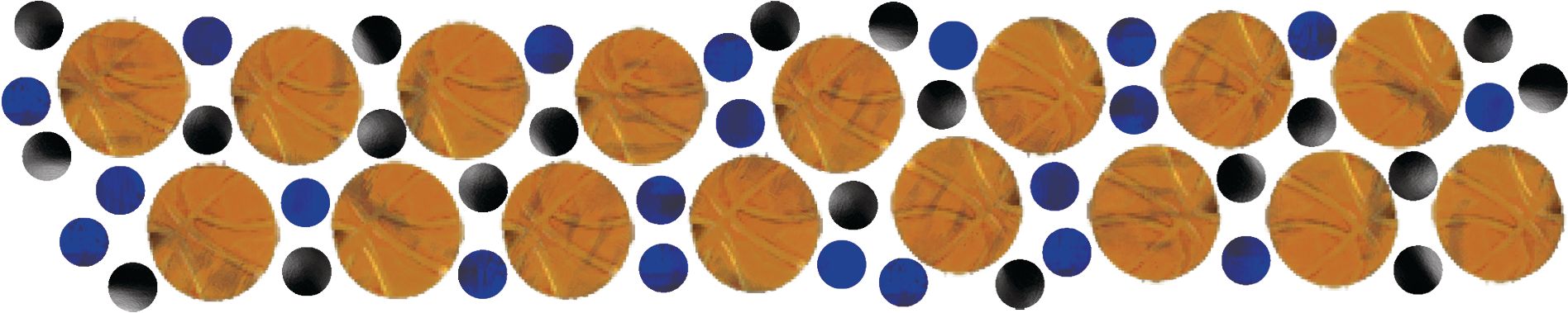 Spalding Basketball Confetti CloseUp