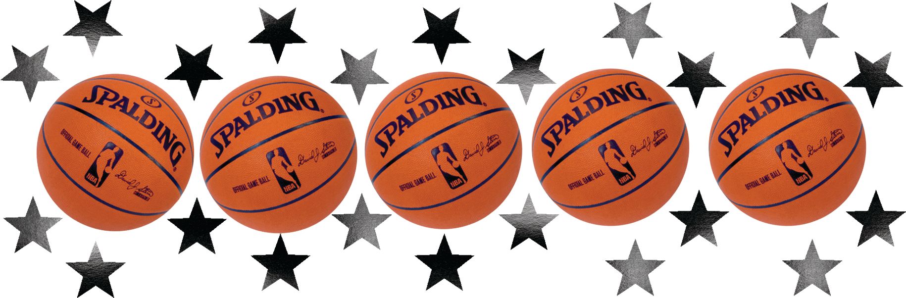 Spalding Basketball Confetti CloseUp