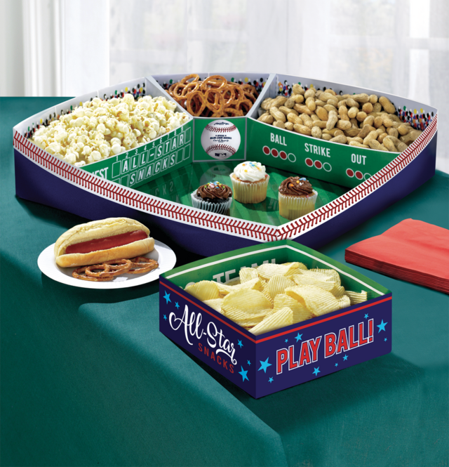 Baseball Snack Stadium Kit, 5pk Party City