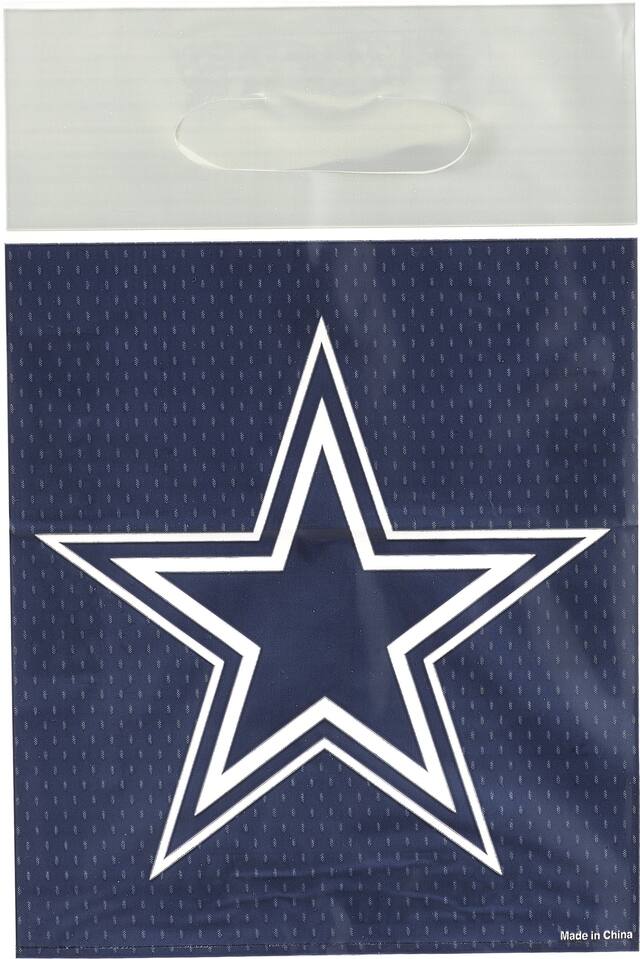 Dallas Cowboys Favour Bags, 8-pk Front_Flat