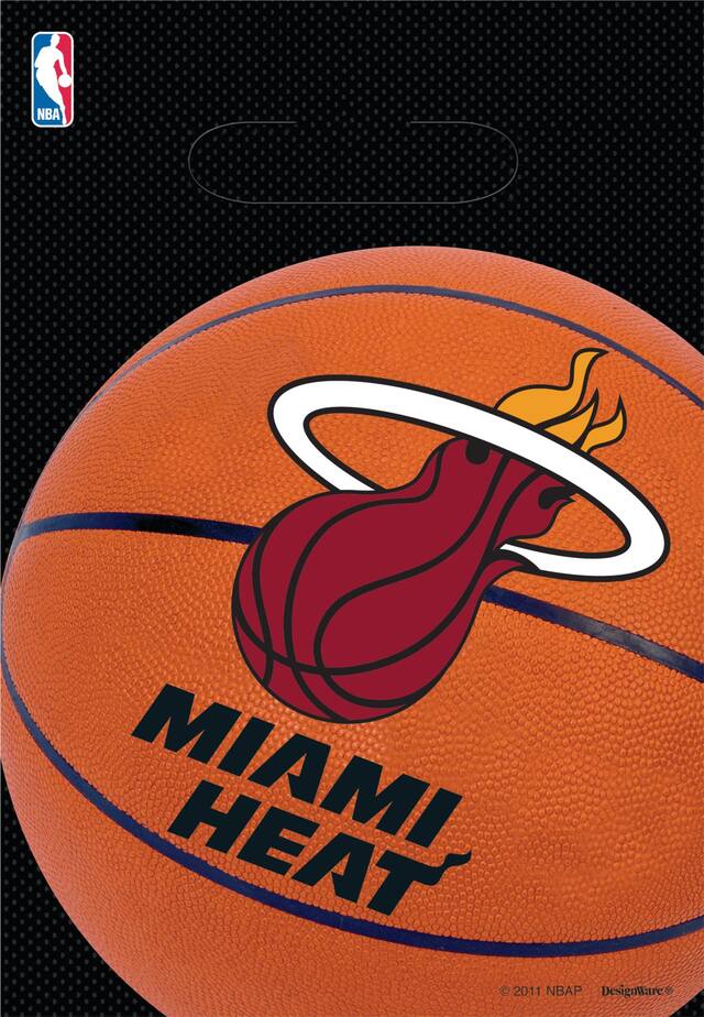 Miami Heat Favour Bags, 8-pk Front_Flat