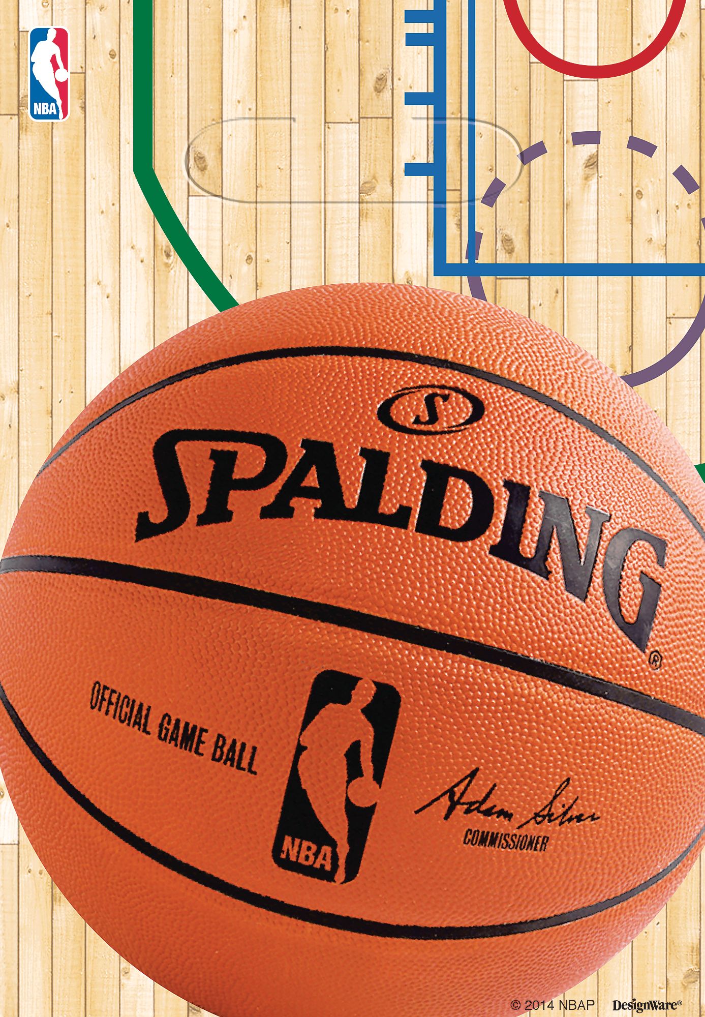 Spalding Basketball Favour Bags, 8-pk Front_Flat