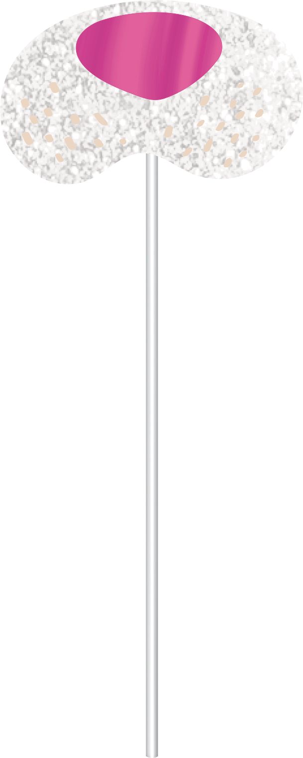 Glitter Selfie Filter Photo Booth Kit, 21-pc Front_Flat