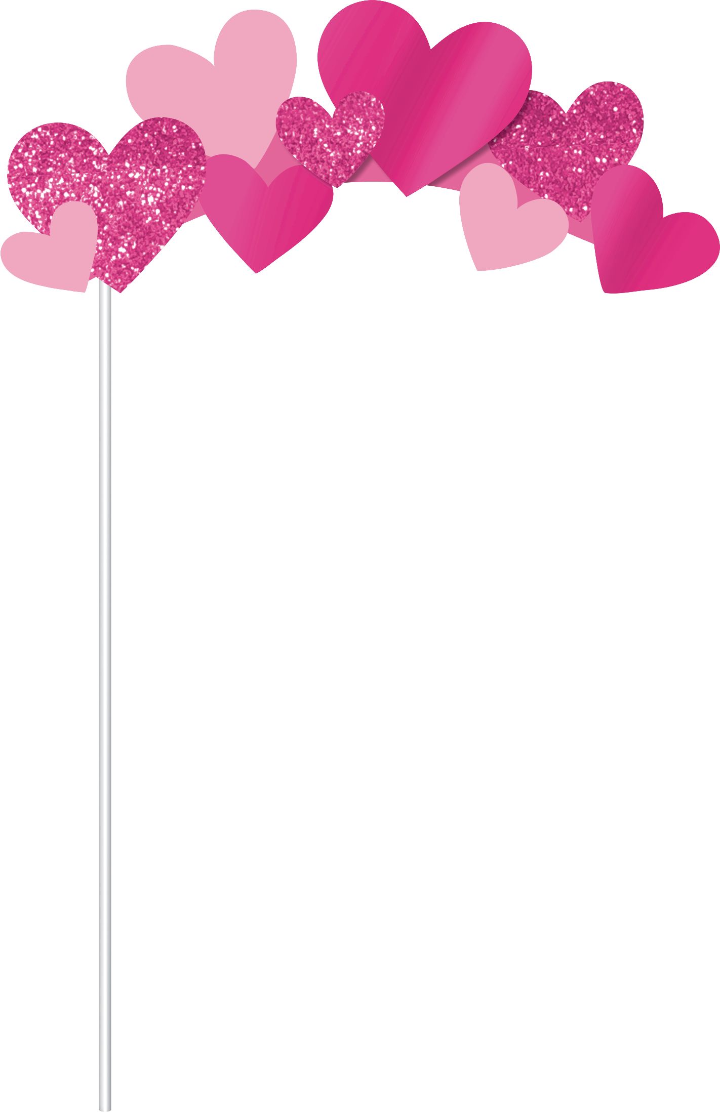 Glitter Selfie Filter Photo Booth Kit, 21-pc Front_Flat