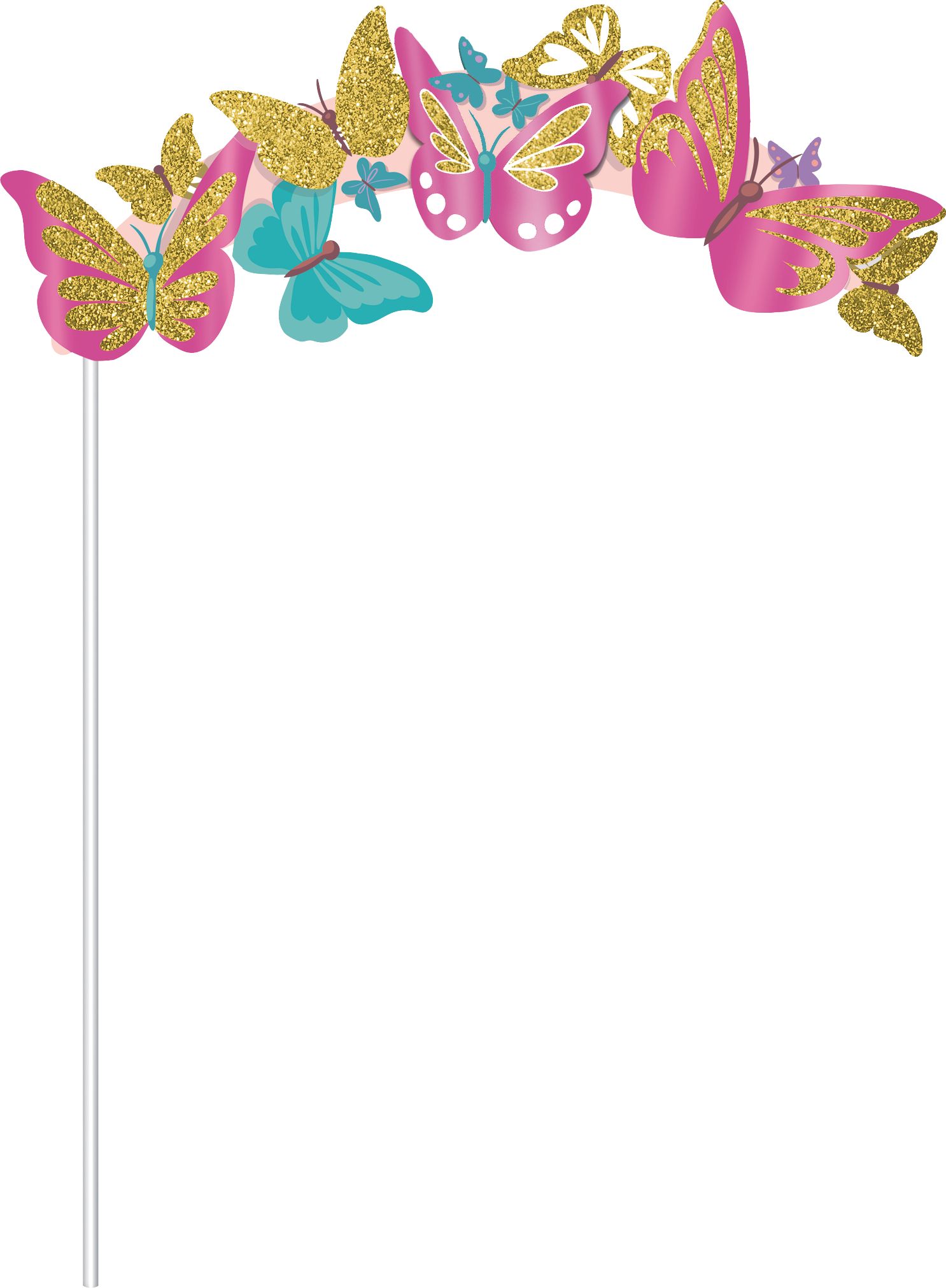 Glitter Selfie Filter Photo Booth Kit, 21-pc Front_Flat