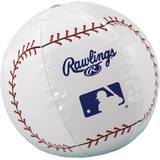 Major League Baseball MLB Rawlings Inflatable Baseball Toy Favours, White/Blue, 12-pk, for Birthday/Sports/Party Favour Front_Angled_Right