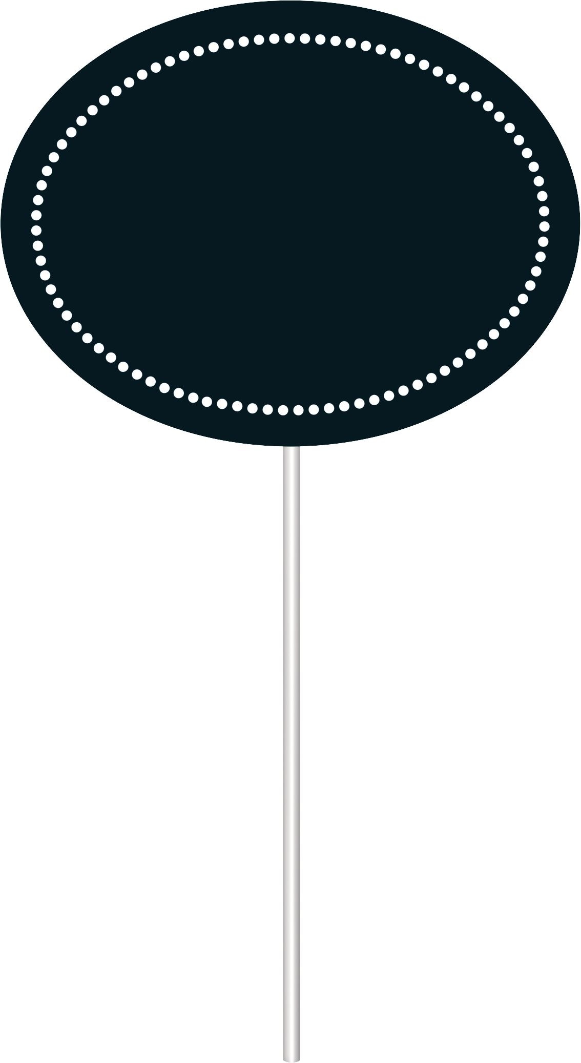 "Say Cheese" Photo Booth Sign Props, Black/White, 5.7-in, 13-pk, for Graduation/Birthday/Wedding Front_Flat