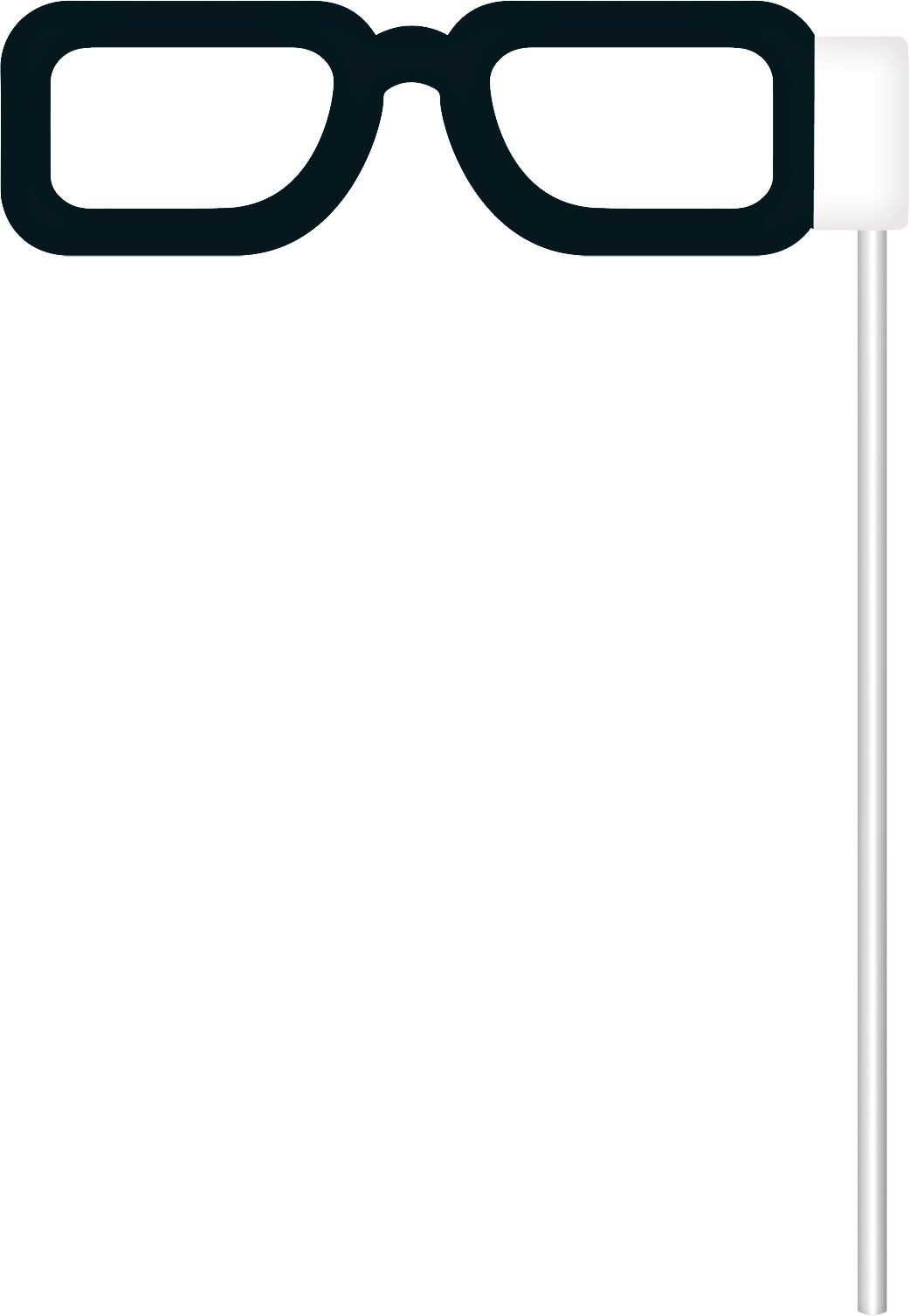 "Say Cheese" Photo Booth Sign Props, Black/White, 5.7-in, 13-pk, for Graduation/Birthday/Wedding Front_Flat