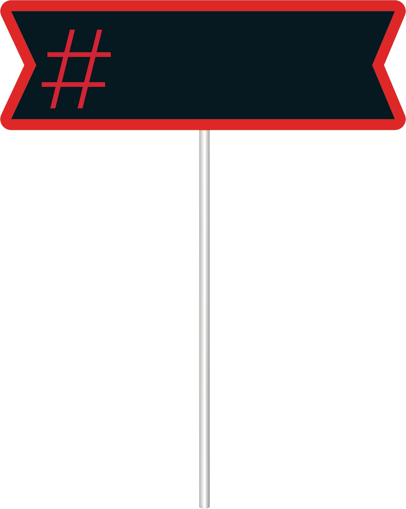 "Say Cheese" Photo Booth Sign Props, Black/White, 5.7-in, 13-pk, for Graduation/Birthday/Wedding Front_Flat
