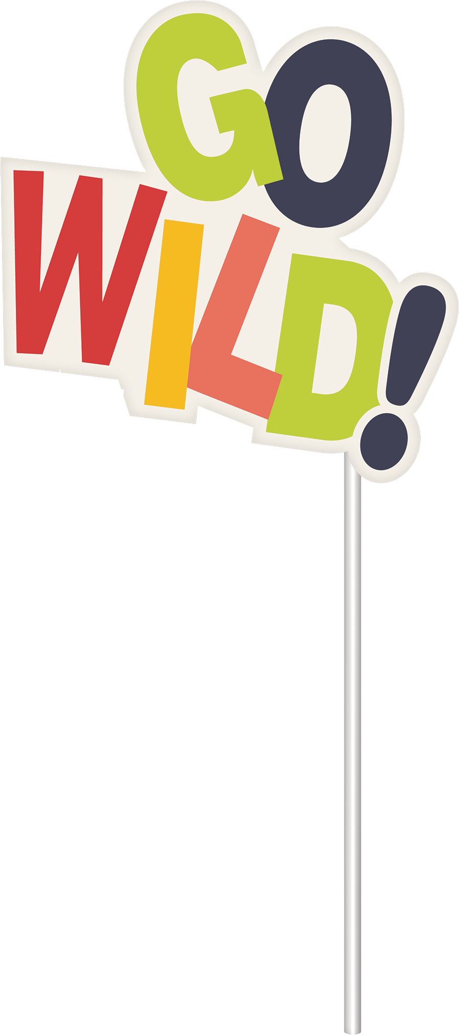 Jungle Photo Booth Props, 13-pc Front_Flat