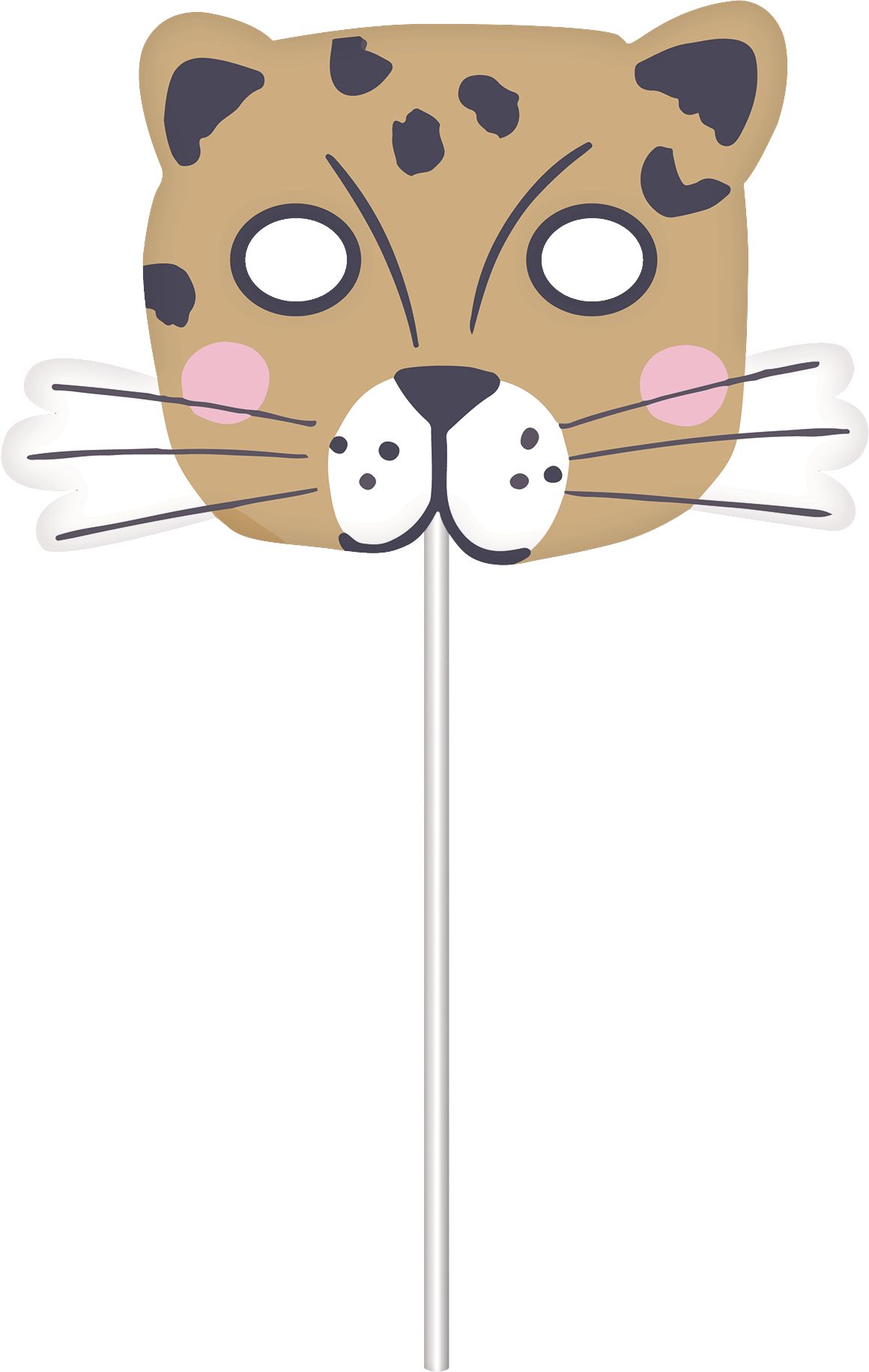 Jungle Photo Booth Props, 13-pc Front_Flat