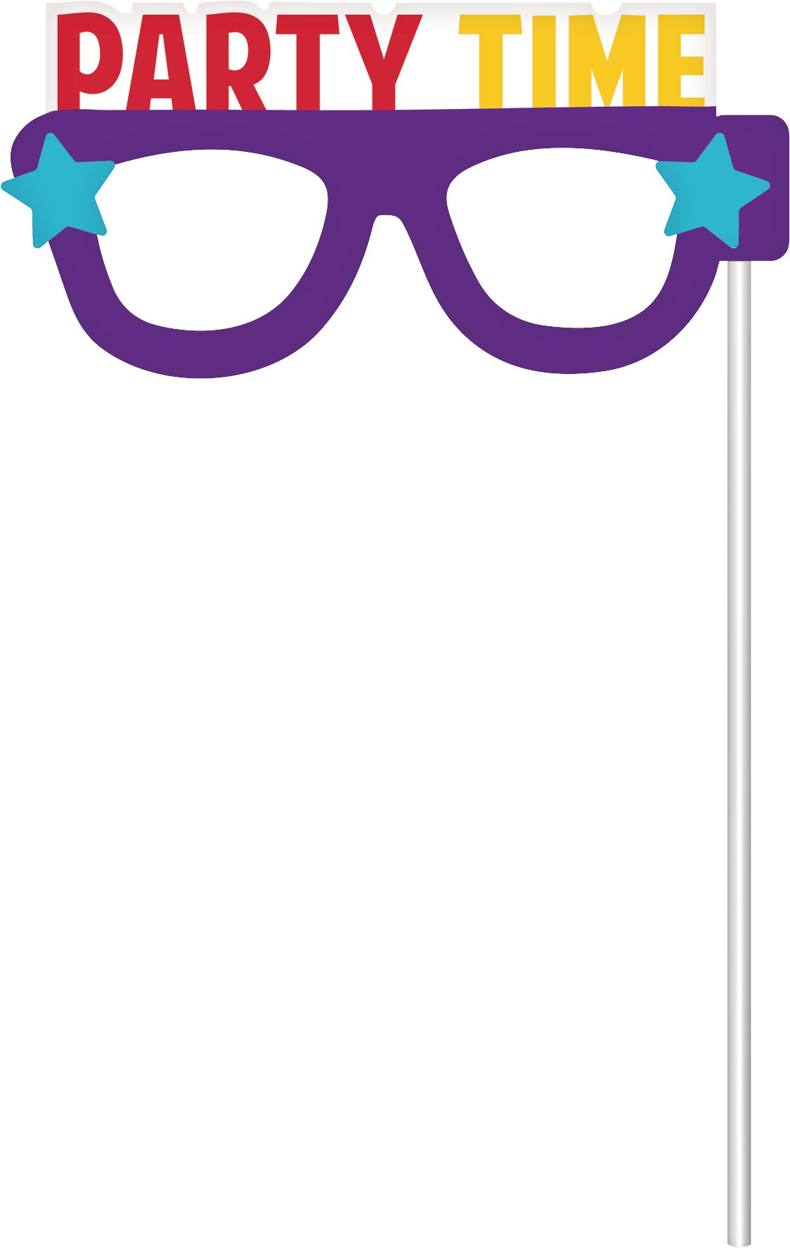 "Celebrate" Photo Booth Sign Props, Multi-Coloured, 14-in, 13-pk, for Birthday Party Front_Flat