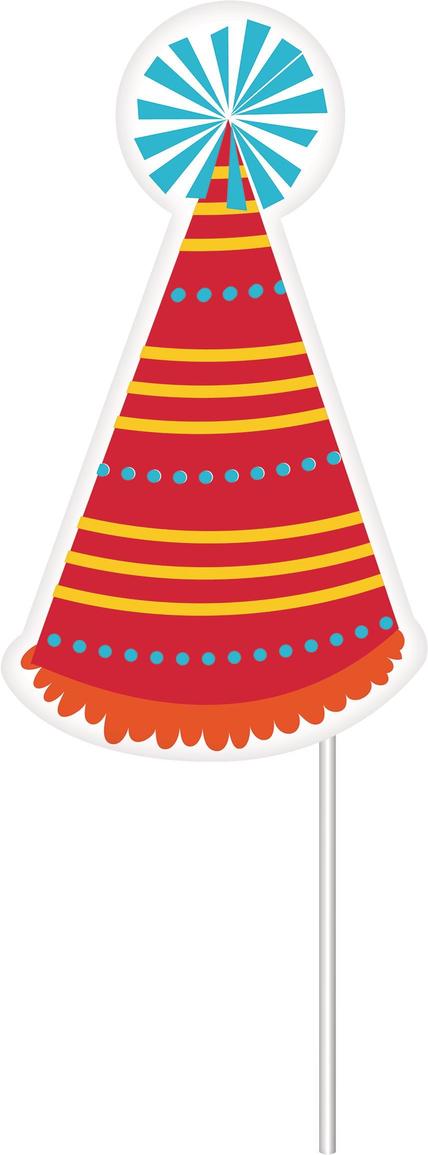 "Celebrate" Photo Booth Sign Props, Multi-Coloured, 14-in, 13-pk, for Birthday Party Front_Flat