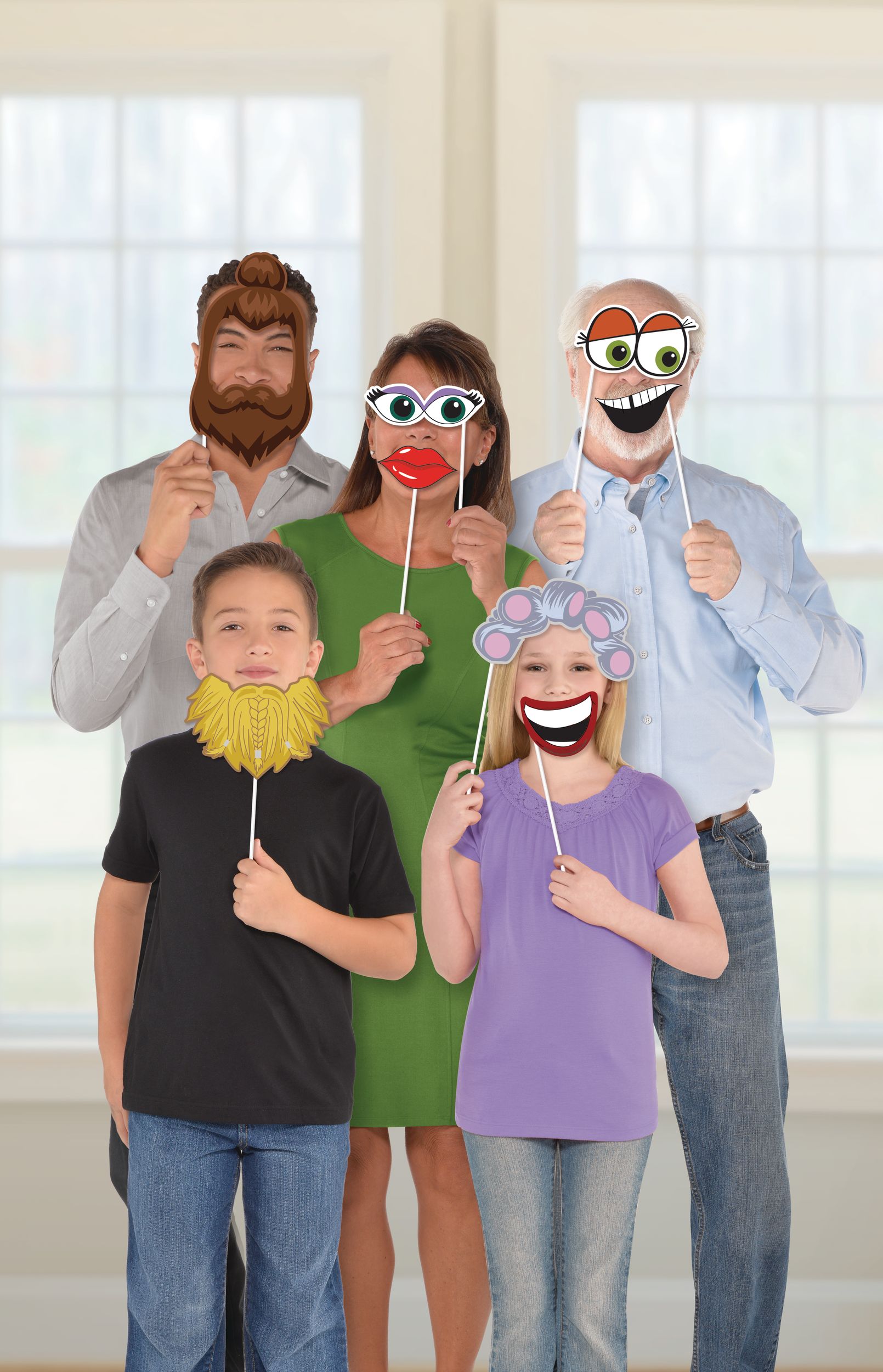 Eyes & Hair Photo Props, 13-pc Front_Flat