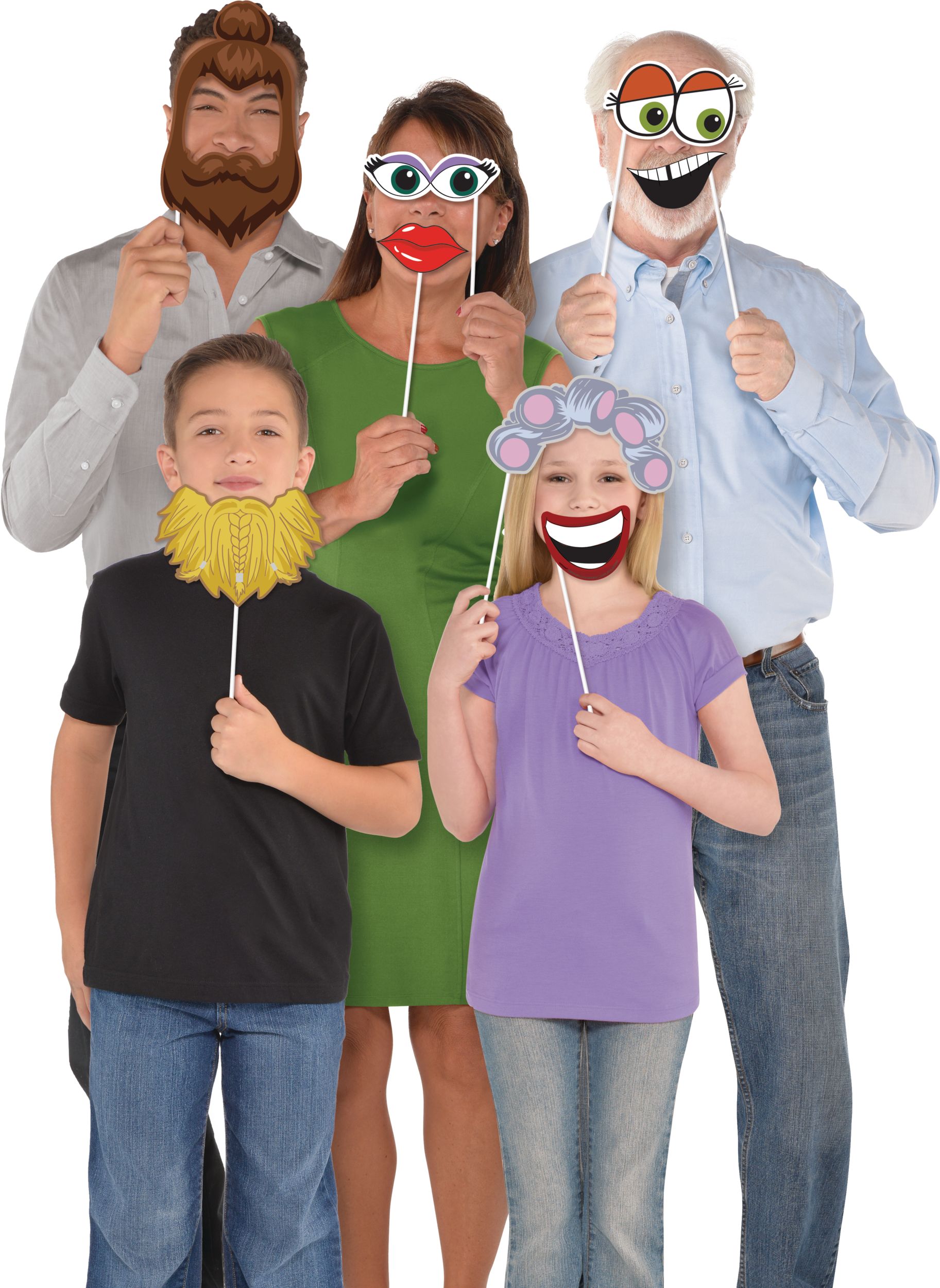 Eyes & Hair Photo Props, 13-pc Front_Flat