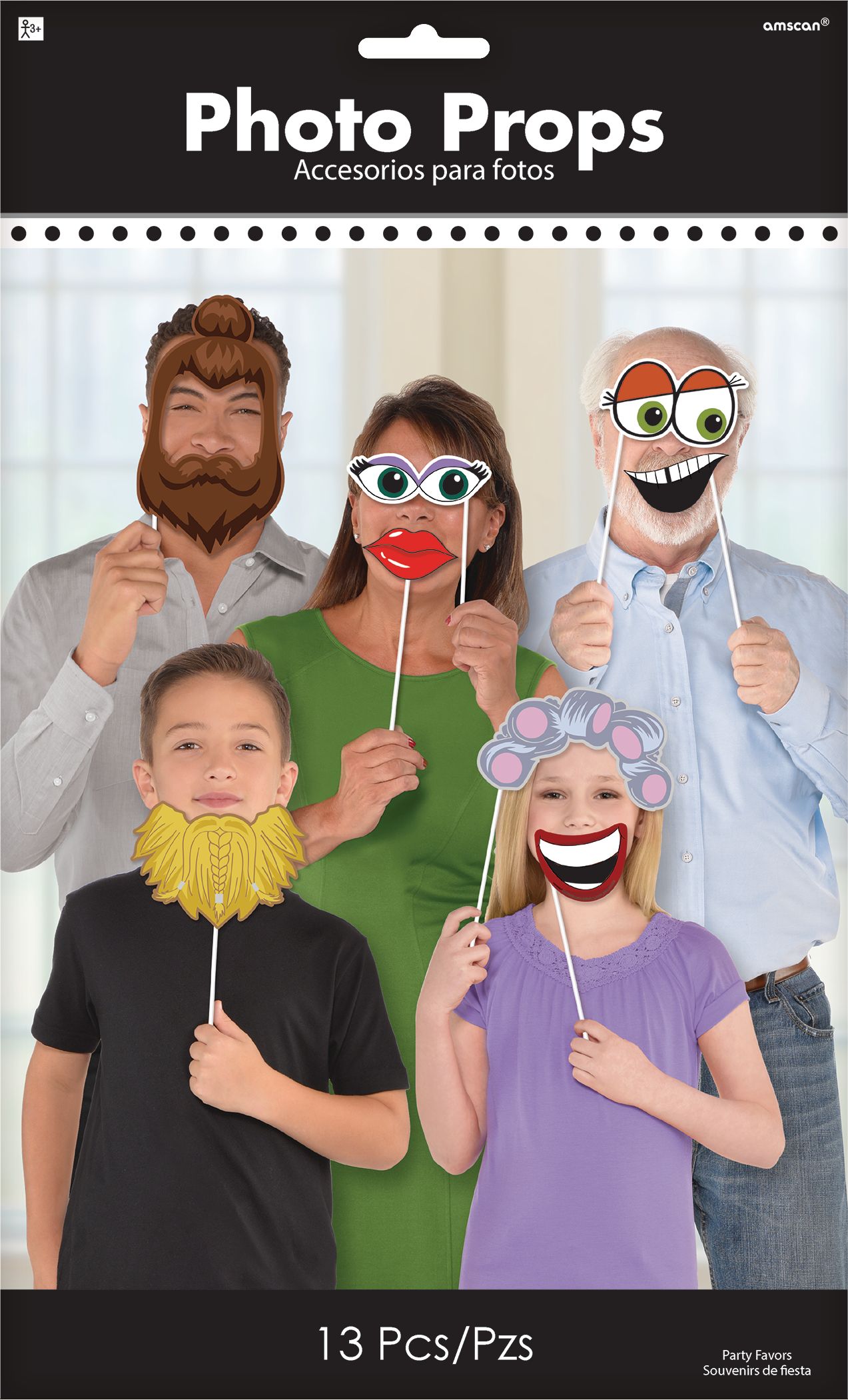 Eyes & Hair Photo Props, 13-pc Front_Flat