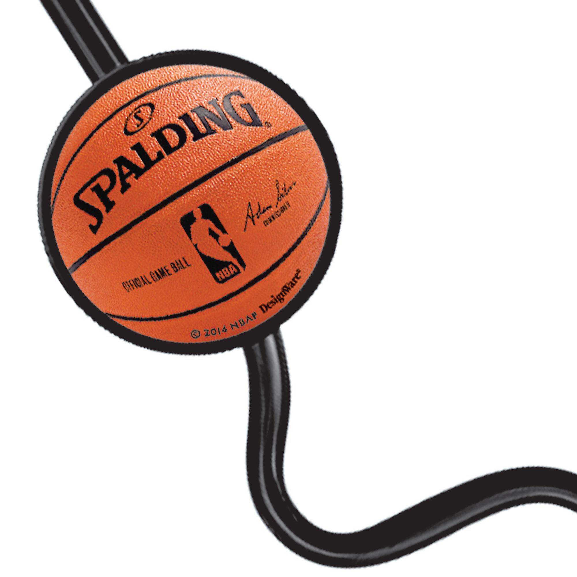 Spalding Basketball Silly Straws, 12-pk CloseUp