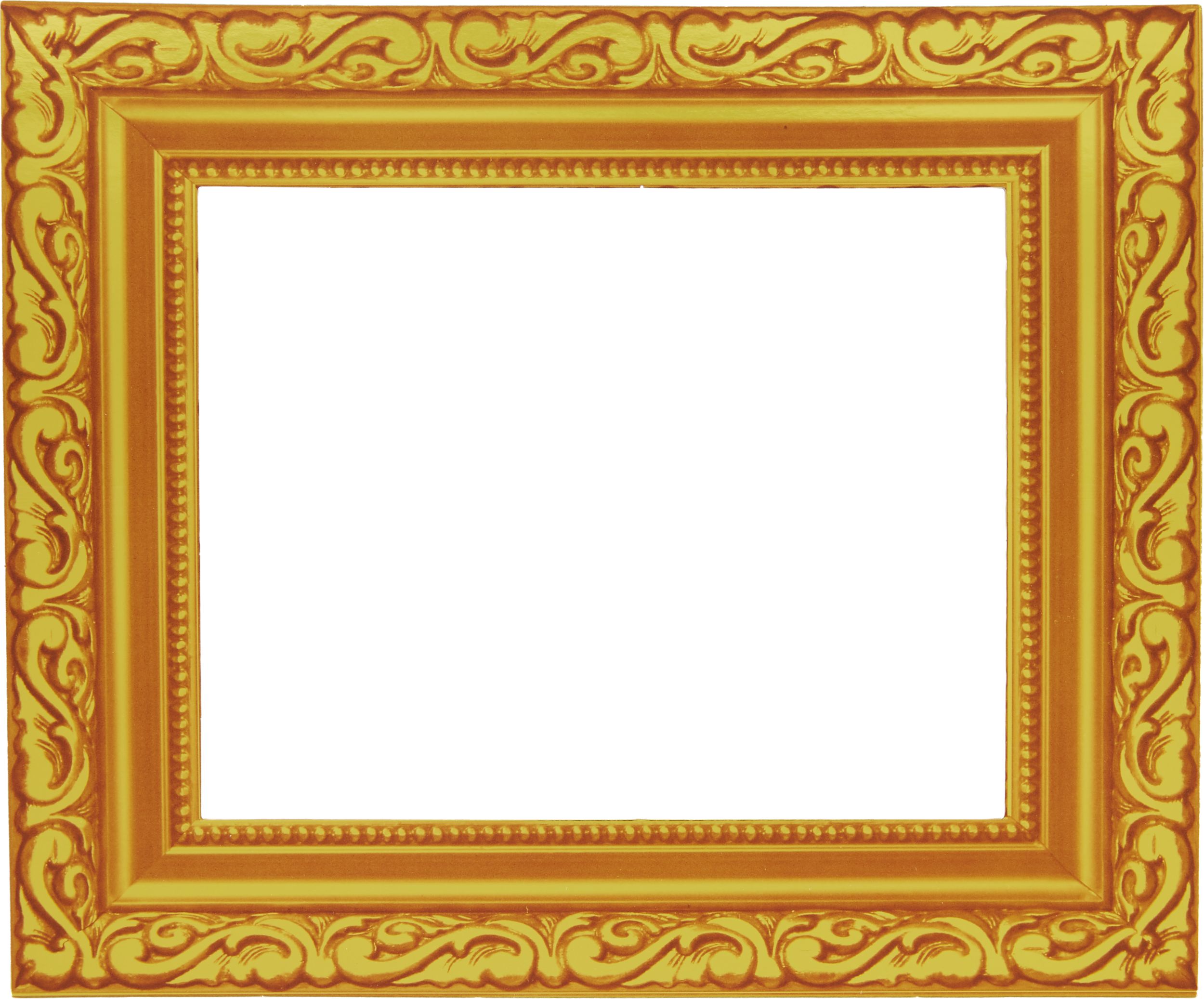 Gold Frame Photo Booth Props, 12-pc Overhead_Flat
