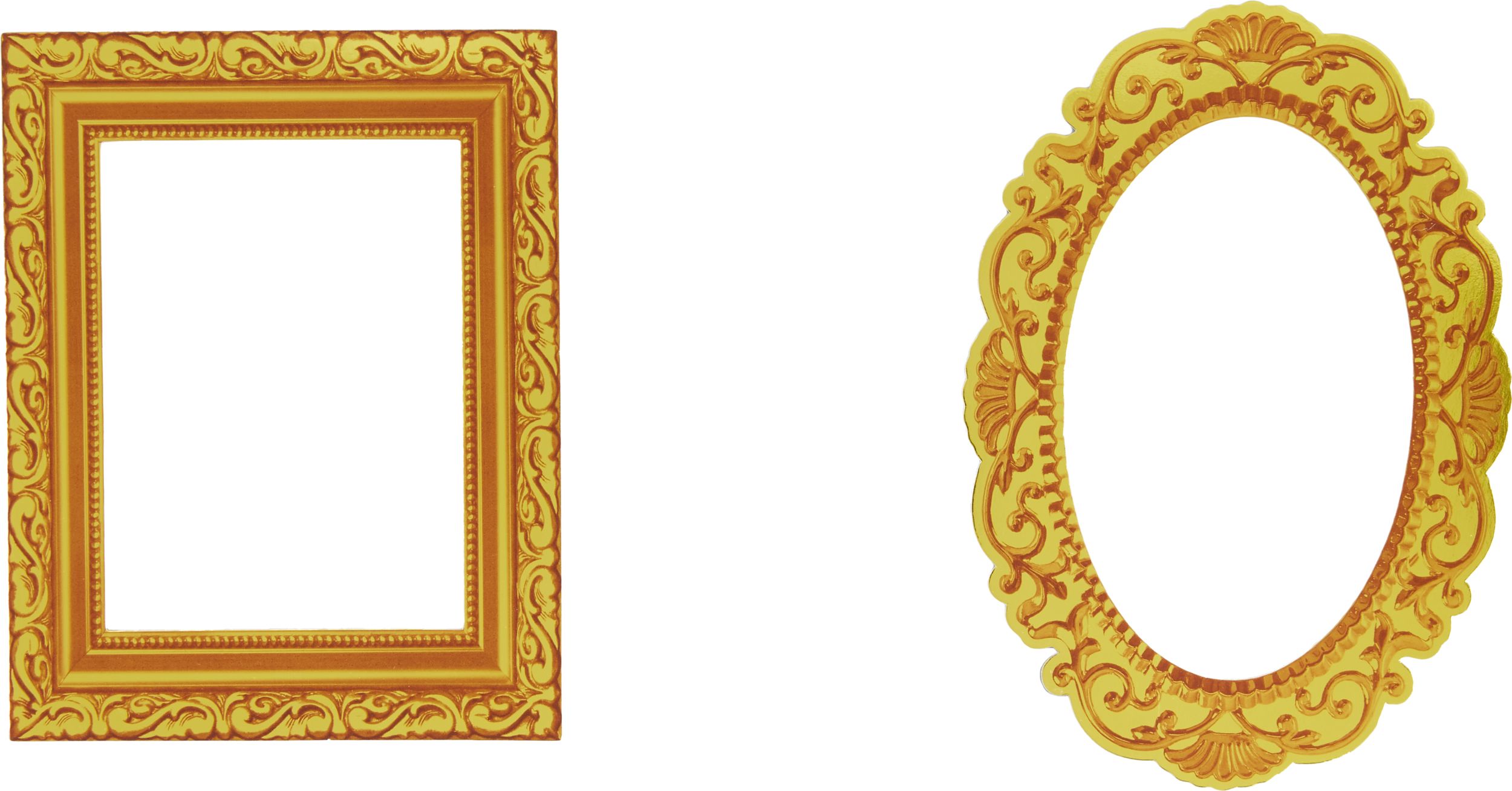 Gold Frame Photo Booth Props, 12-pc Overhead_Flat