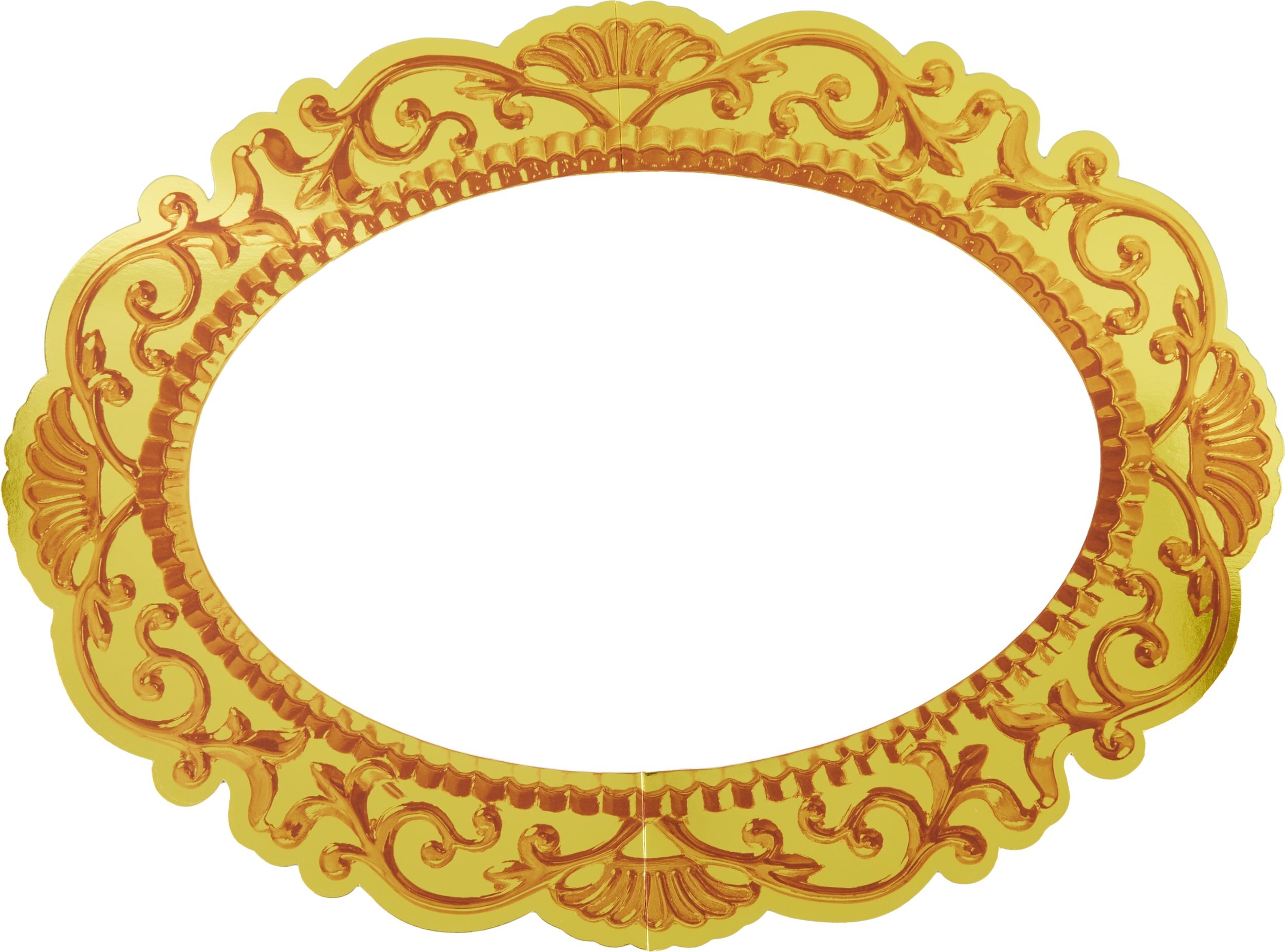 Gold Frame Photo Booth Props, 12-pc Overhead_Flat