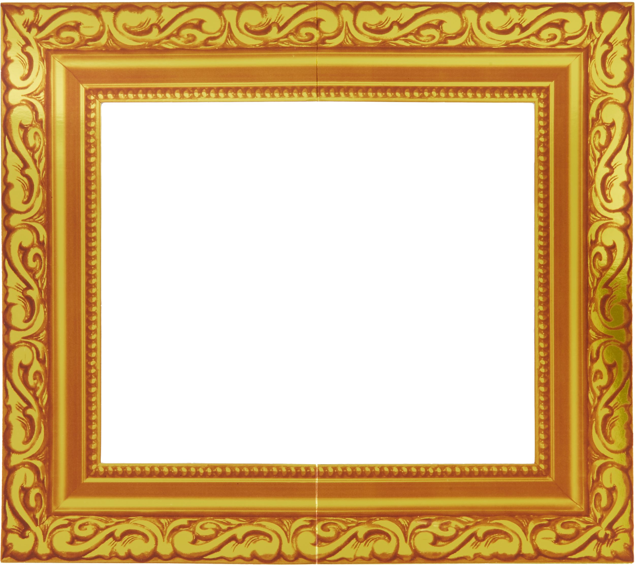 Gold Frame Photo Booth Props, 12-pc Overhead_Flat