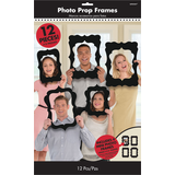 Black Scroll Frame Photo Booth Props, 12-pc Front_Flat