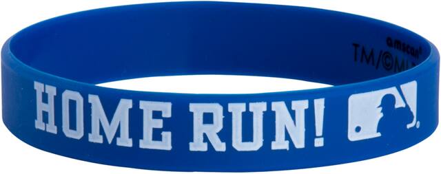 Major League Baseball MLB "Play Ball" Rubber Wristband Bracelets, Red