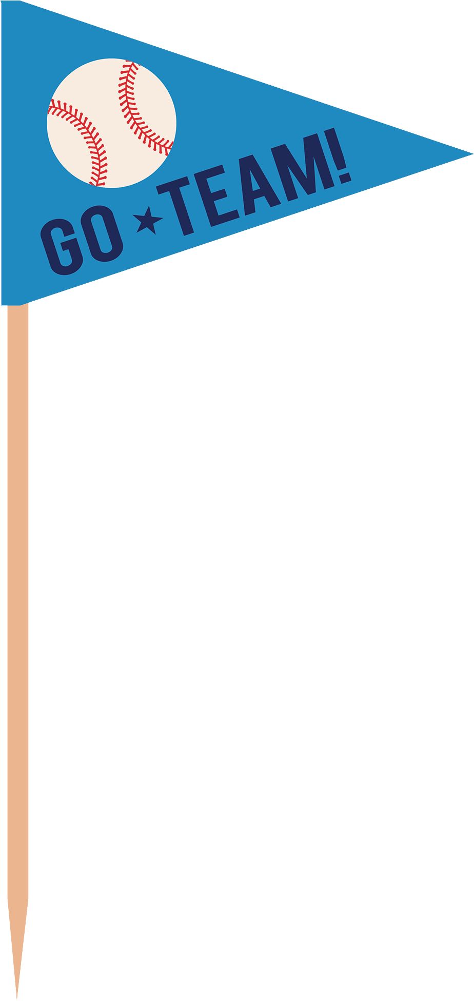 Baseball Buffet Decorating Kit, 13-pc Front_Flat