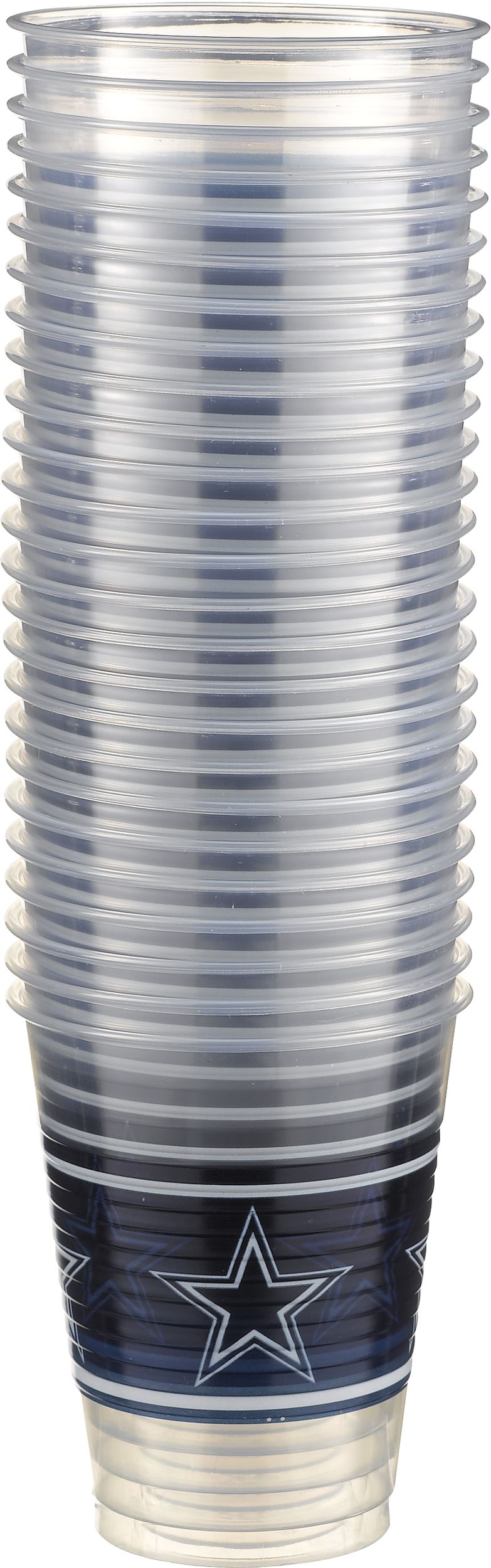 Dallas Cowboys Plastic Cups, 25-pk Front_Elevated
