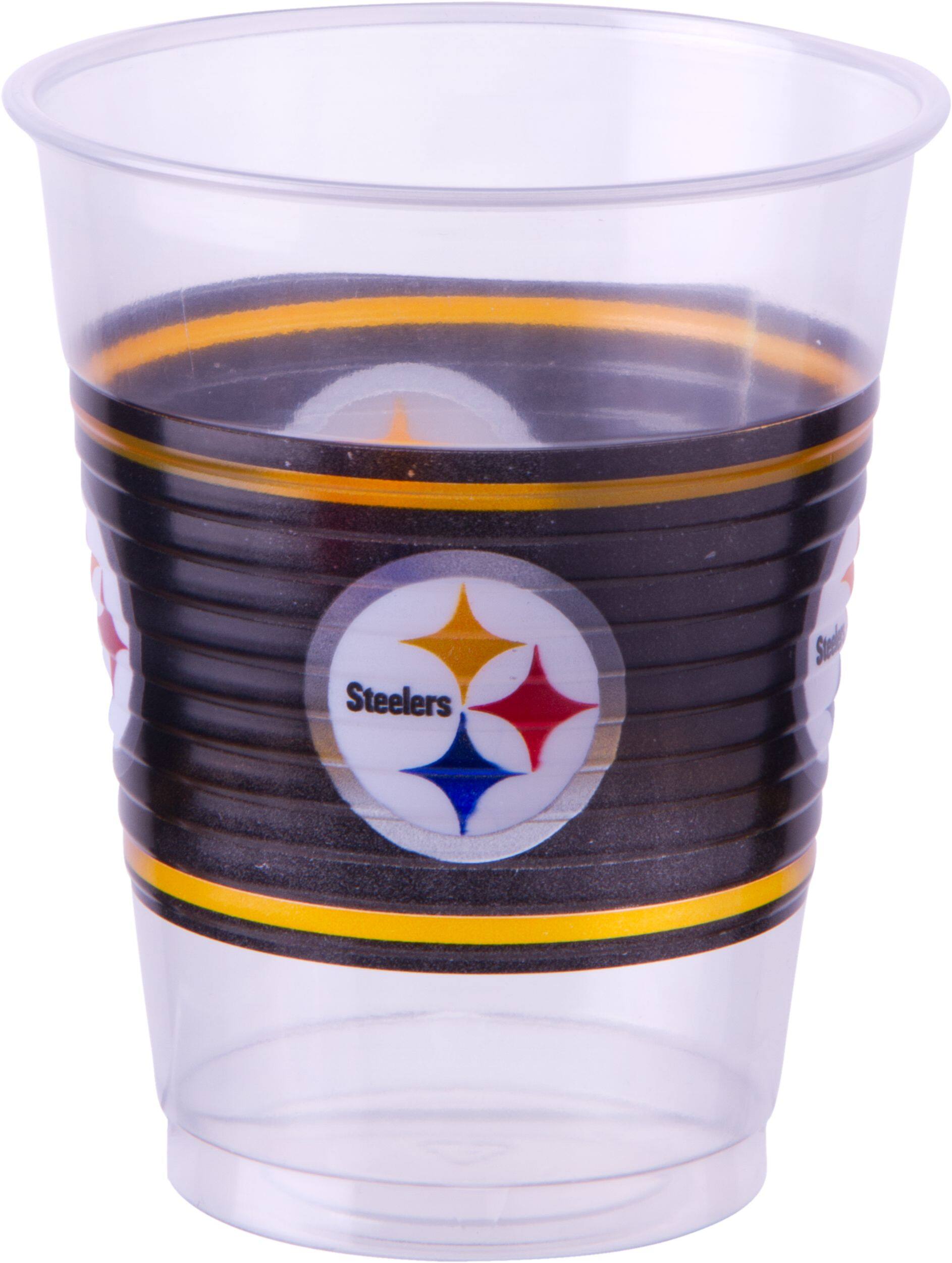 Pittsburgh Steelers Plastic Cups, 25-pk Front_Elevated